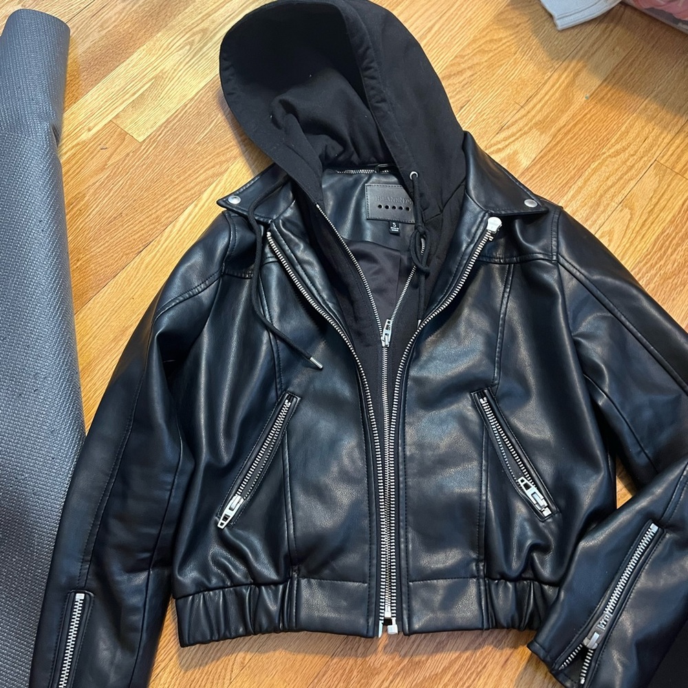 Nordstrom black leather jacket